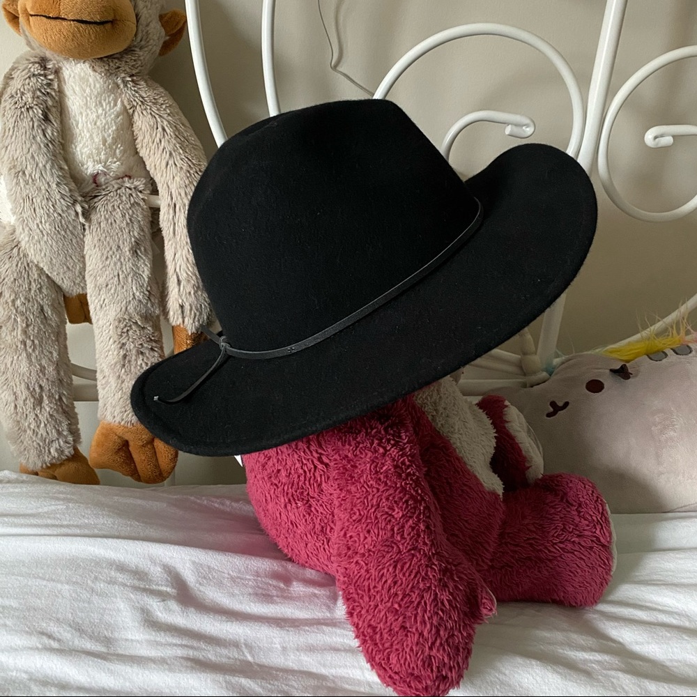 Price Firm: NWT Auxiliary Western Black Wool Fedora S/M